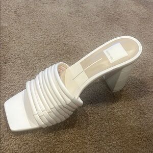 Dolce Vita Ivory Heeled Mules